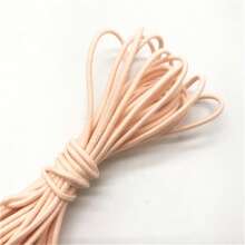 1 Stück 4,6 Meter 2 mm weiches rundes elastisches Band, elastisches Gummiband, Taillengurt, dehnbares Seil für Maskenherstellung