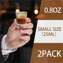 1oz Small Liquor Glass, Suitable For Hotels, Commercial, And Home Use
