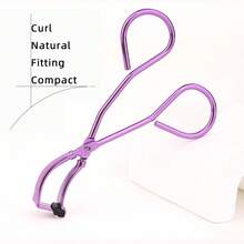 1pc Mini Detailed Eyelash Curler, Curls Lower Lashes At Outer Corner, Segmented Frameless Curling Assistant, Small Purple Eyelash Curler, Fits Eye Shape Naturally, Compact & Portable Shaping Tool, Suitable For Partial Lash Styling And Touch-Ups On-The-Go,Cheap,Stocking Stuffers,Makeup,Makeup Tools,Cheap Stuff,Gifts,Gifts For Women,Christmas Gifts - Purple - View 6