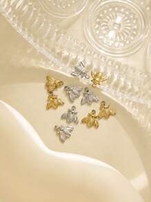 5pcs/Pack Stainless Steel Insect Shaped Fly Design Minimalist Everyday Accessories