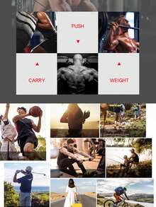 1 双运动健身露指手套，透气防滑手掌，耐用，适合举重、哑铃练习、户外骑行