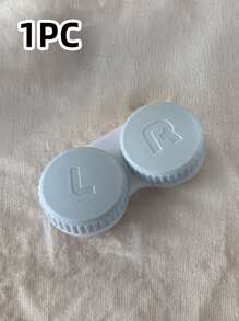 6PCS/2PCS/1PC Simple Contact Lens Case Double Box Beauty Contact Lens Storage Box Single Double Box Double Piece Beauty Contact Lens Case