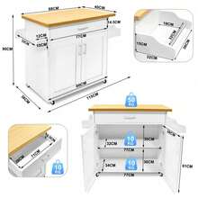 QEENTOE Mobili da cucina - Albicocca - Visualizzare 2