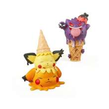 pokemon 1/4/8 Stücke Pokémon Figuren, süß und magisch, Eiscreme Serie, Pikachu Deko, Auto Deko, Pokémon Kuchen Topper Figuren, zufälliger Stil