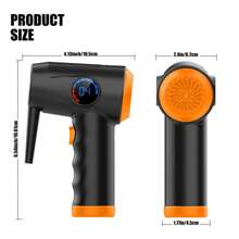 Compressed Air Duster, Electric Air Duster, Fast Charging, 51000 RPM 4 Speed Cordless Air Blower With LCD Display, Portable Built-In LED Light Air Dusters For Computers Keyboard Cleaner Cordless Air Duster, Replaces Compressed Air Cans