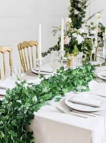 1/5/12pcs Beebel Ivy Garland 85Ft Strands Artificial Fake Ivy Leaves Greenery Leaves Hanging Vines Plant Leaves Garland Home Garden Poison Ivy Costume,Rose, Decorative Rose, Decorative Style, Garden Decor,Outdoor Plant,Gardening,Fake Flowers