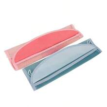 1pc Cute Cartoon Colorful Suction Cup Net Bag, Bathroom Storage Organizer Mesh Hanging Bag For Bathtub, Shower, Dorm