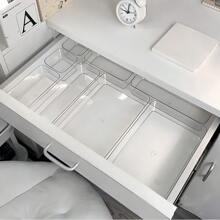 1 Pc Acrylic Desktop Organizer Display Box, Drawer Divider Storage Box, Multifunctional Vanity Makeup Cosmetic Organizer, Snack & Miscellaneous Storage Box Summer Necessity For Women Storage Organizer Gift Travel