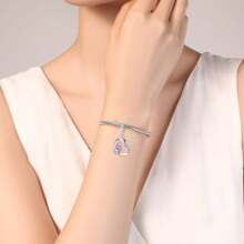 Neue beliebte Silber Ballerina Mädchen, Raketen Charm Kombination Anhänger Serie, geeignet für handgemachte Armbänder, Halsketten, einfache und modische Charms, Schmuckherstellung, Geburtstags-Geschenk für Frauen