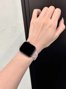 Bracelet de montre sport en silicone transparent, compatible avec Apple Watch 42 mm, 44 mm, 45 mm, 46 mm, 49 mm, bracelet de rechange à la mode pour montre connectée série Ultra2, Ultra SE2, SE 10, 9, 8, 7, 6, 5, 4, 3, 2, 1, pour hommes et femmes