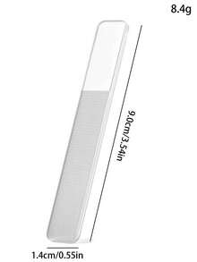 Bộ 3 dũa móng tay bằng thủy tinh nano chuyên nghiệp, trong suốt, pha lê, đánh bóng, có hộp đựng, dụng cụ làm móng tay tự làm, đồ dùng làm móng, dụng cụ làm móng, dụng cụ làm móng nghệ thuật, trở lại trường, làm móng, dụng cụ làm móng để dán móng, dụng cụ làm móng tay chân - Trong sáng - Xem 8