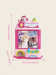 Hasbro Giocattolo di una macchina con artiglio rosa a forma di pinguino alta 33cm per bambini - Gioco da sala giochi carino con musica e timer - Regalo perfetto per compleanni o vacanze