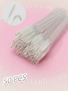 500pcs 200PCS 100PCS 50PCS 25PCS Disposable Mascara Wands, Crystal Spoolies Brush For Eyelash Extensions, Spooly Eyelash Eyebrow Brushes Lash Wand Applicator Makeup Kits - Multicolor - View 10