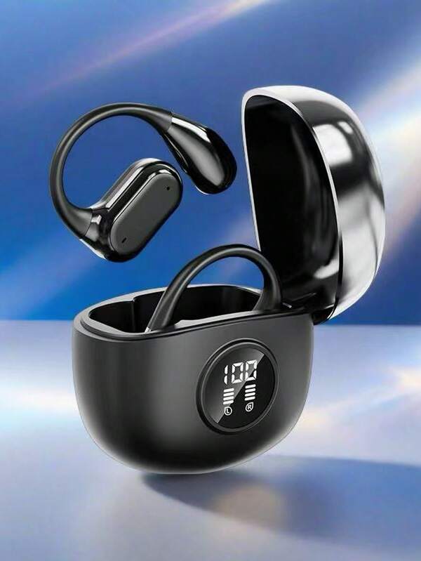 NEW SENYANG سماعات إلكترونية لرياضة الطرازات الجديدة من شركة سنيانج بتصميم على الأذن، مطلي كهربائيًا، مريحة، ذات صوت جهير وقاعدة عميقة، سماعات الأذن معلقة، ستيريو صوت HD، اتصال مكالمات تويس دولبي، متوافقة مع الأندرويد والهواتف الذكية والألعاب، للأزواج