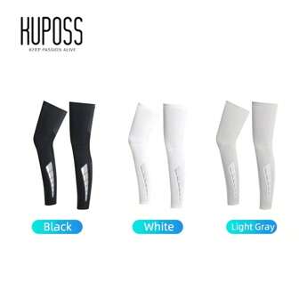 A Pair Of KUPOSS Sun Protection Leg Covers, Ice-Feeling, Light And Thin, Outdoor Sports Protection, High Elastic Muscle Protection, Ice Silk Fabric Leg Covers