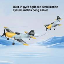 Aeronave con forma de águila controlada por control remoto de 2.4 Ghz, avión de 3 canales con modo de control remoto terrestre y aéreo, juguete de avión de combate apto para que niños y principiantes jueguen en interiores y exteriores, regalo de Navidad y cumpleaños