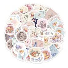 Disney ​​Bulk 50 Pcs Disney Classic Winnie Stickers Pack - Matte Vinyl Waterproof For Multi-Surface Decoration (3D Foam Effects & Honeycomb Texture)​, School Supplies,Back To School