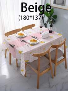 1 Peça Toalha de Mesa à Prova d'Água, à Prova de Óleo e Lavável de Estilo Nórdico com Estampa Floral para Mesa de Café, Produto Transfronteiriço