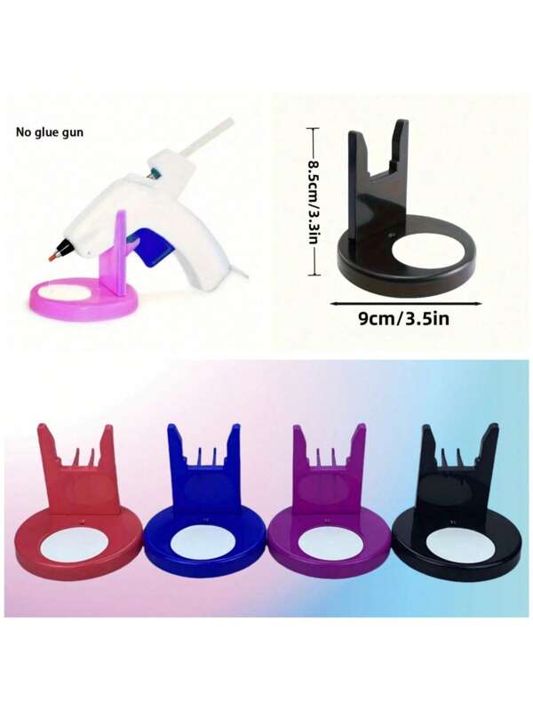 1PC Hot Glue Gun Holder, Plastic Hot Glue Gun Stand Container, Flower Craft Tool Storage Shelf, DIY Hot Melt Glue Gun Anti-Drip And Anti-Hot Hand, Prevent Glue Overflow