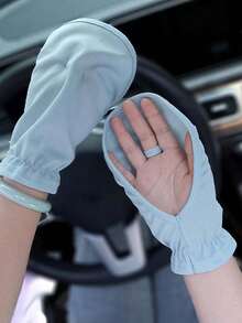 女士袖套，凉爽防紫外线防晒罩，可遮盖手臂，户外压缩手臂 - 彩色 - 查看 15