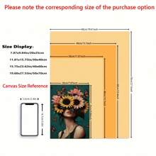 2 Stücke Mode Mädchen Lesen Leinwandgemälde, elegante Dame in Sonnenblumenglück, inspirierter Vintage-Stil, perfekt für Wohnzimmer, Schlafzimmer, Badezimmerdekoration, ideales Geschenk für Buchliebhaber - Leinwand (gerahmt)