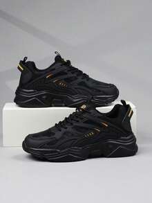 Low Top Women's Sports Shoes Sneakers Casual Running Shoes Jogging Shoes Walking Shoes Fashionable Ombre Gradient Red Color Footwear Tennis Streetwear - Black - View 3