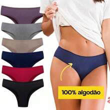 Kit 10 Calcinha De Algodão Tanga Conforto