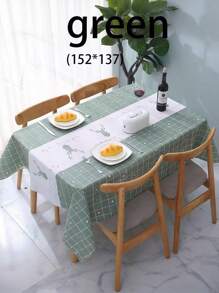 1 Peça Toalha de Mesa à Prova d'Água, à Prova de Óleo e Lavável de Estilo Nórdico com Estampa Floral para Mesa de Café, Produto Transfronteiriço