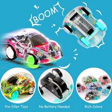 10/20/30/50/100pcs Mini Pullback Cars With Cartoon Transparent Racing Cars And Colorful Shells, Suitable For Teenagers, Inertial Cars Suitable For Back To School, Graduation, Christmas, Halloween Gifts (Random Style And Color) - Multicolor - View 2