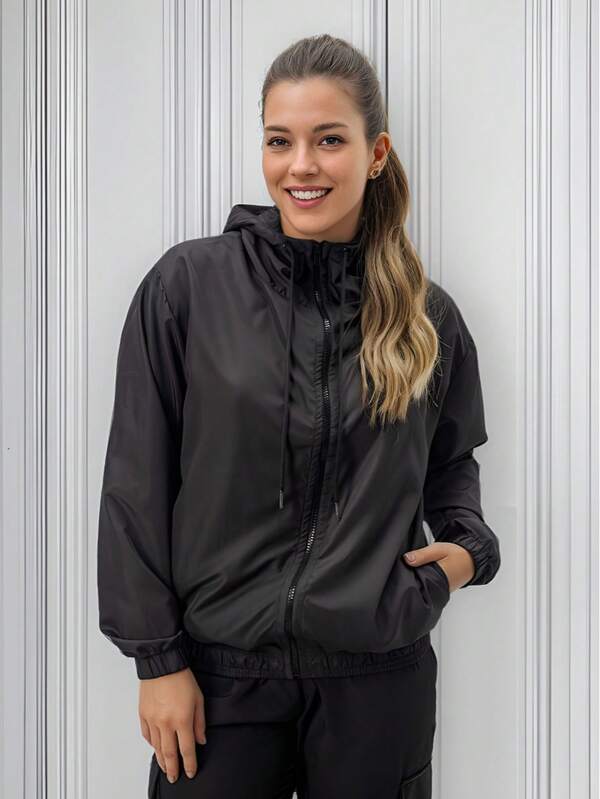 Jaqueta Corta Vento Feminina Para Inverno Frio Motoqueira Impermeável Confortável