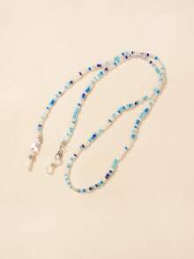 1PC/5PCS Bohemian Kids Eyewear Chain | Adjustable Multi-Functional Mask Lanyard & Bracelet (Vibrant Colors) | Stylish Children's Accessories For Girls,Children Glasses Anti Slip Rope,Glasses Strap, Prevents Glasses From Falling Off