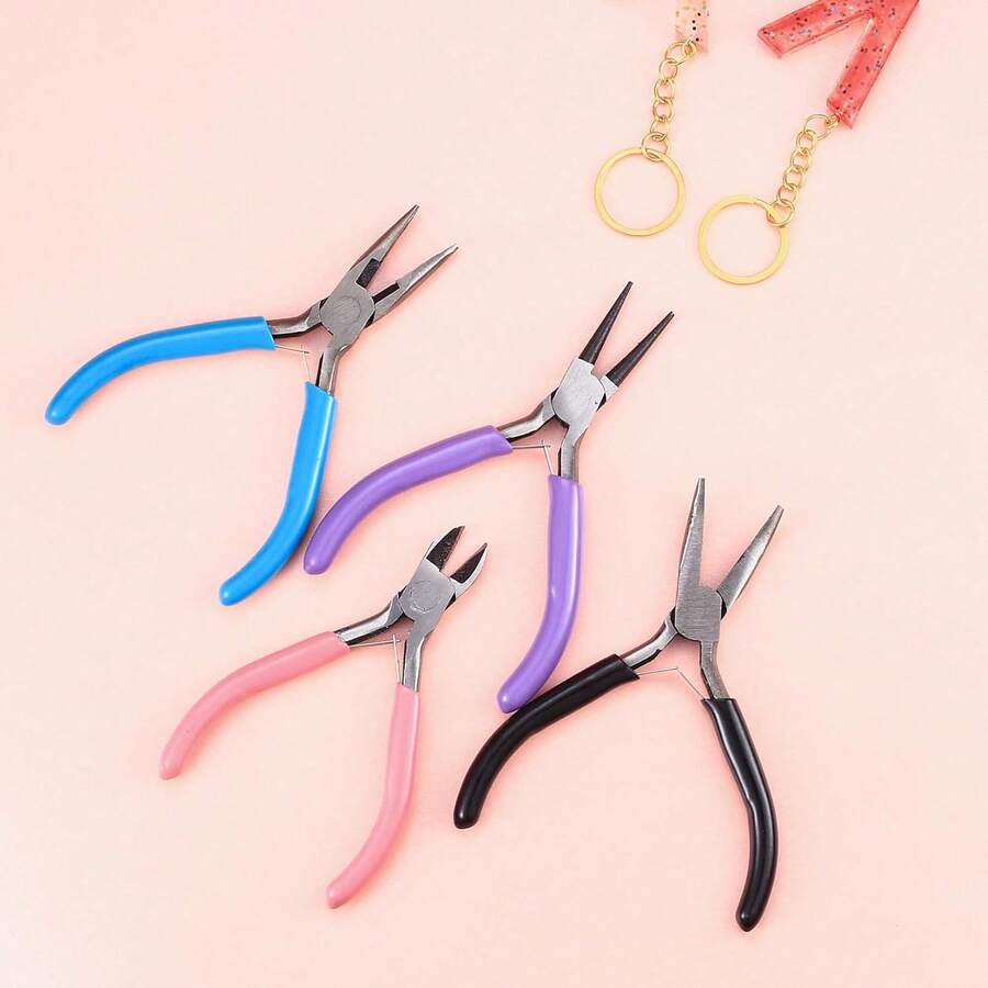 4 Jewelry Pliers, Pocket Jewelry Making Tools, Needle And Thread Pliers ...