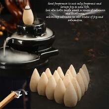 1 Can Of Approx. 42 Pieces, Natural Backflow Incense Cones - Assorted Fragrances, Suitable For Waterfall Incense Burner Holder, Can Be Used At Home, Meditation Room, Yoga Studio Etc. To Relieve Mood And Induce Relaxation, Portable.