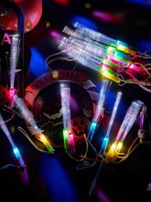 36cm LED Fiber Optic Rod With 3 Lighting Modes, LED Light Rod, Fireworks Rod, Fiber Optic Lights For Weddings, New Year's Day Birthdays, Carnival Parties