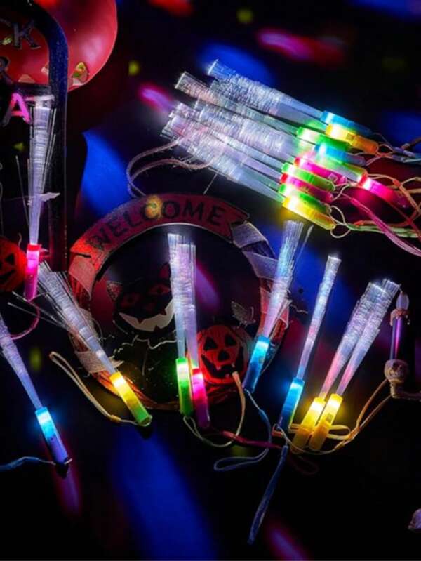 36cm LED Fiber Optic Rod With 3 Lighting Modes, LED Light Rod, Fireworks Rod, Fiber Optic Lights For Weddings, New Year's Day Birthdays, Carnival Parties