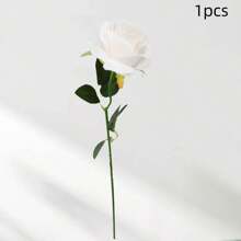 1/3 pièces Fleurs artificielles roses rouges, fleurs en plastique pour la décoration de la maison, de l'hôtel, du bureau, du mariage, de la fête et du jardin