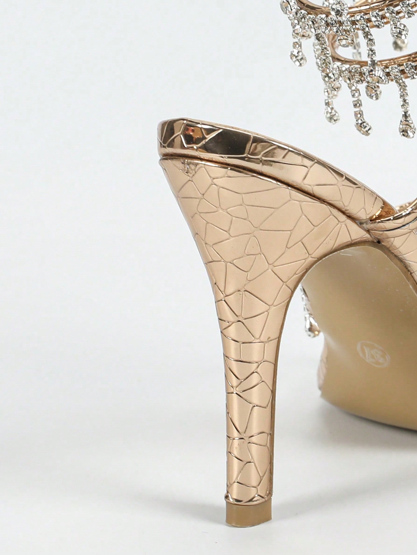 صنادل نسائية بكعب عالي رفيع، موضة بسيطة مع حزام مر...