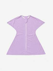 1 sac de dormit pentru bebeluși din bumbac pur, pătură de spital pentru nou-născuți, înfășat respirabil pentru toate anotimpurile, anti-tresare