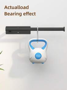 1pc Stainless Steel Kitchen Paper Towel Holder, Black Wall Mounted Tissue Holder For Household