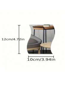 6 Simple Wave Acrylic Mirror Stickers, Size 4.72 Inches * 3.54 Inches For Wall Decoration They Are Self-Adhesive Mirror Stickers, Combined DIY Mirror Wall Stickers 3D Three-Dimensional Home Decoration Creative Self-Adhesive Trays, Suitable For Decorating The Center Of The Table Or Weddings Room Decor