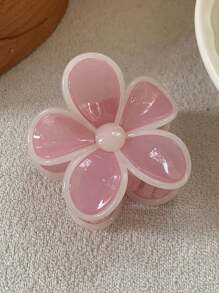 3 Stücke/1 Stücke Damen Jelly Farbige Kunststoff Haarspangen, modisch, elegant, einfach und einfach in einer einheitlichen Farbe, geeignet für Alltag, Lässig, Treffen, Pendeln, Urlaub, Frisur, Make-up, Haarklammern, Clips, Haarklammern, Sommersaison Haarklammer