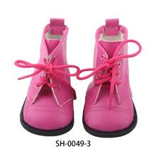 1 par de zapatos de muñeca, zapatos de muñeca con cordones de unicolor en miniatura, zapatos lindos en miniatura, adecuados para muñecas Reborn de 18 pulgadas, niños pequeños y niños mayores de 3 años, accesorios de muñeca, juego de roles, fiesta de vacaciones