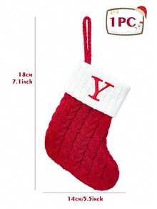 Meias de Natal de tricô com monograma (1 unidade), meias de Natal com letras pequenas em inglês, meias dupla face para pendurar na lareira, decorações para festas de Natal, lembrancinhas e artigos para festas, meias personalizadas com iniciais, enfeites para árvore de Natal, decorações natalinas para casa, decoração de ambientes, embalagens para presentes de Natal, decoração, decoração de Natal de 2026, decoração de inverno, presentes de Natal para casa, decoração natalina.