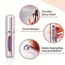 1/3/5Pcs,5ml Perfume Bottle With Bottom Filling, Self-Pump Type, , Refillable Spray Bottle, Portable Cosmetic Bottle - 彩色 - 查看 6