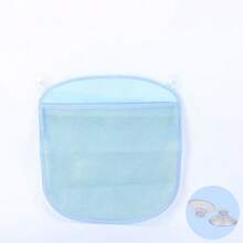 1pc Cute Cartoon Colorful Suction Cup Net Bag, Bathroom Storage Organizer Mesh Hanging Bag For Bathtub, Shower, Dorm