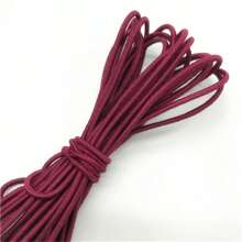 1 Stück 4,6 Meter 2 mm weiches rundes elastisches Band, elastisches Gummiband, Taillengurt, dehnbares Seil für Maskenherstellung