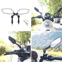 1pc 360° Adjustable Bicycle Rearview Mirror, Suitable For Bicycles, Electric Bikes, Skateboards And Snow Bikes