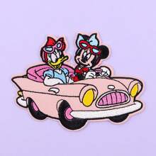 Disney 1pc Disney Mickey, Minnie, Donald Duck, Daisy Duck Fabric Applique Patch, DIY Decorative Accessories For Bags, Clothes Summer, School