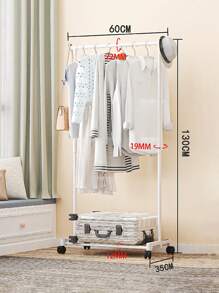1pc Freestanding Clothes Drying Rack, Multi-Tier Garment & Hat Storage Holder (Please Confirm Product Size Before Purchase)