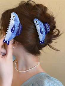 1 Peça Acessório de Prendedor de Cabelo em Acrílico com Design de Animal Excêntrico 2025, Prendedor de Cabelo Casual de Verão, Prendedor de Cabelo, Grampo de Cabelo, Grampo de Cabelo, Presilha de Cabelo